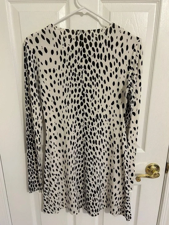 Reformation Kenmare Long Sleeve Knit Minidress In Cheetah Print New Size Medium - Picture 5 of 9